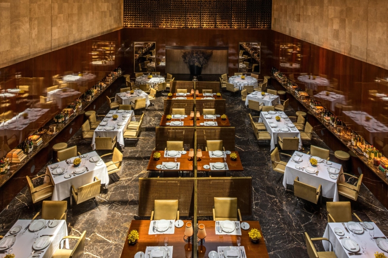 La salle à manger de l'Hôtel Fasano au Brésil