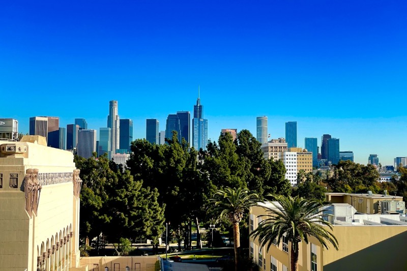 Une vue de la ville de Los Angeles, Californie