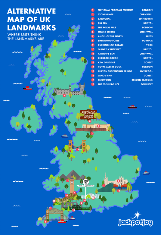 Les principaux sites britanniques à voir cet été (et quelques idées fausses surprenantes sur leur emplacement !) 18