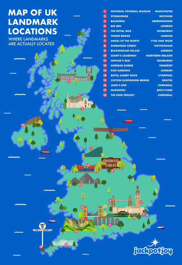 Les principaux sites britanniques à voir cet été (et quelques idées fausses surprenantes sur leur emplacement !) 19