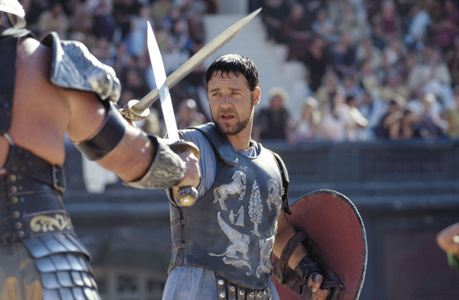 Gladiator - Russell Crowe dans le rôle de Maximus dans le film de Ridley Scott